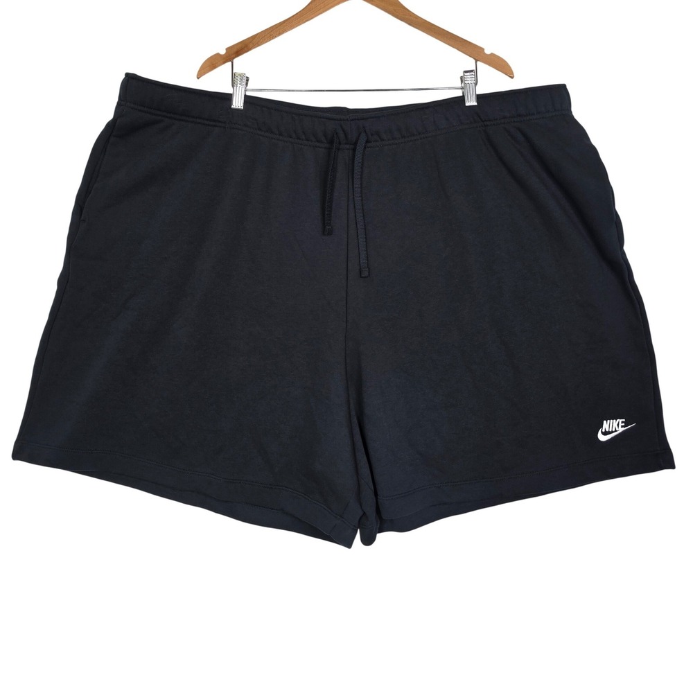 Nike Womens Size 4X Black Sportswear Club Fleece Mid Rise Shorts New